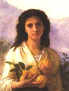 Girl Holding Lemons, Adolphe Bouguereau